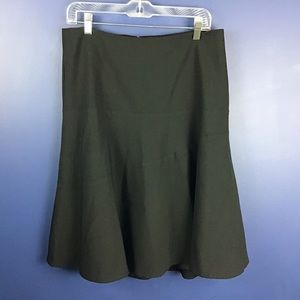 Moth Anthropologie Wool Blend Lined Skirt